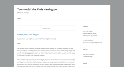 Desktop Screenshot of hirechrisharrington.com