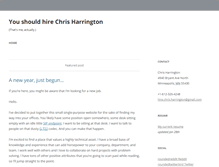 Tablet Screenshot of hirechrisharrington.com